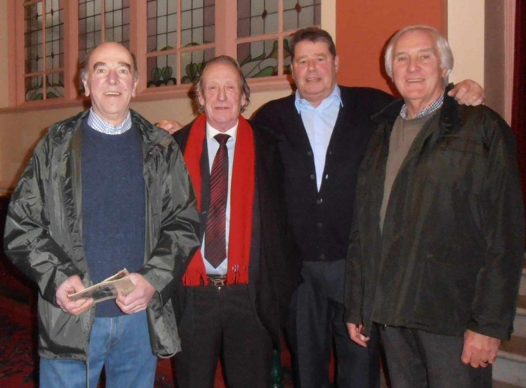 The Mustangs reunited at a 2013 concert at the Royal Hall Harrogate to mark the 50th anniversary of The Beatles showPhoto ...left to right,John Bolton bass, John Lockhead drums John Whitley lead guitar, Barrie Corbett rhythm guitar,vocals