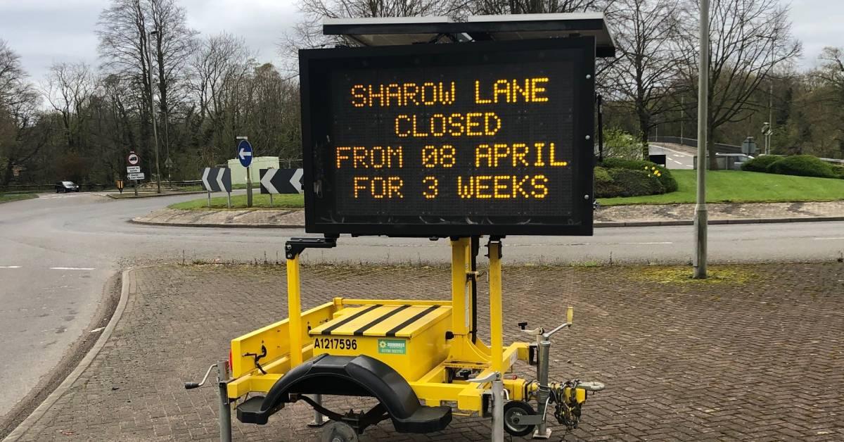 ripon-4th-april-2024-sharow-lane-signage